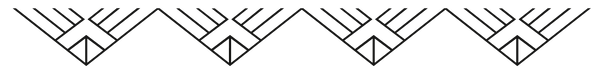 Decorative sunrise pattern